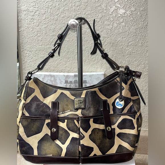 Dooney And Bourke Giraffe Print Handbag - Picture 1 of 16